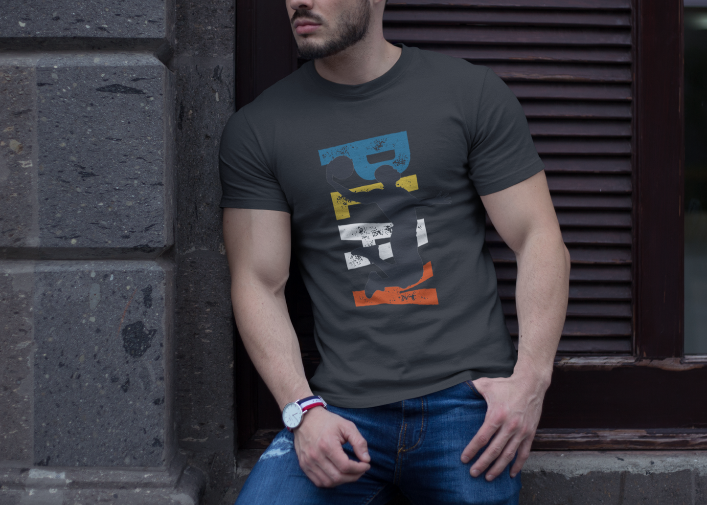 “PLAY” Graphic T-Shirt - black