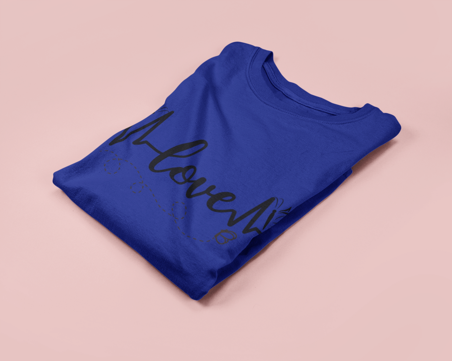 Women's Graphic T-Shirt – "Love" Heartbeat Design