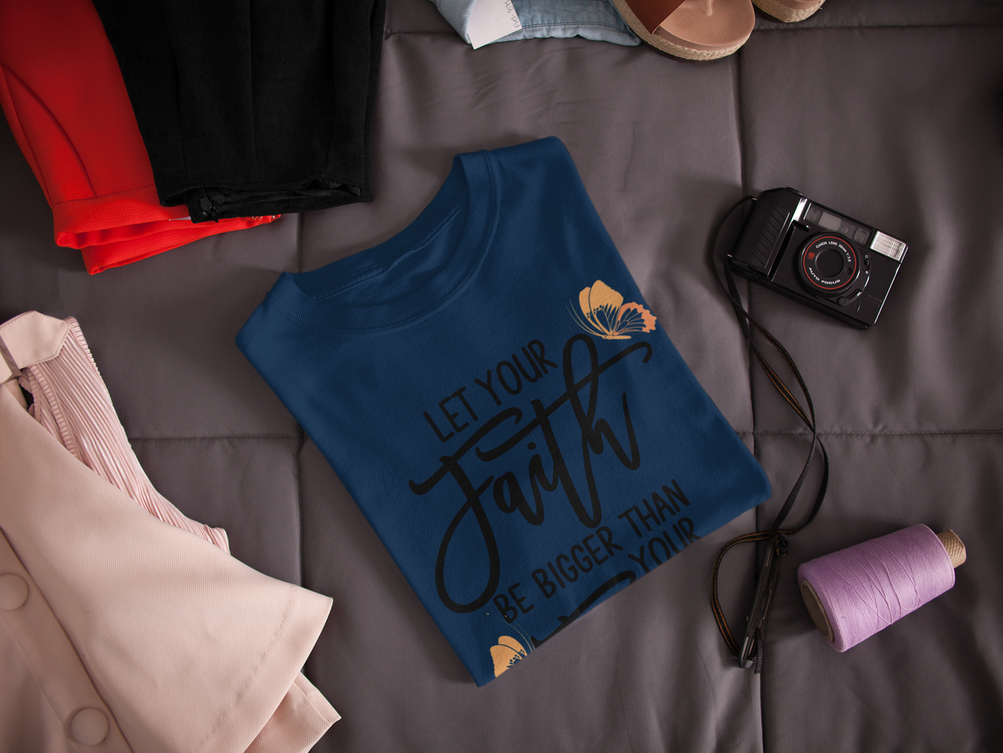Faith Tshirt | women| Navy