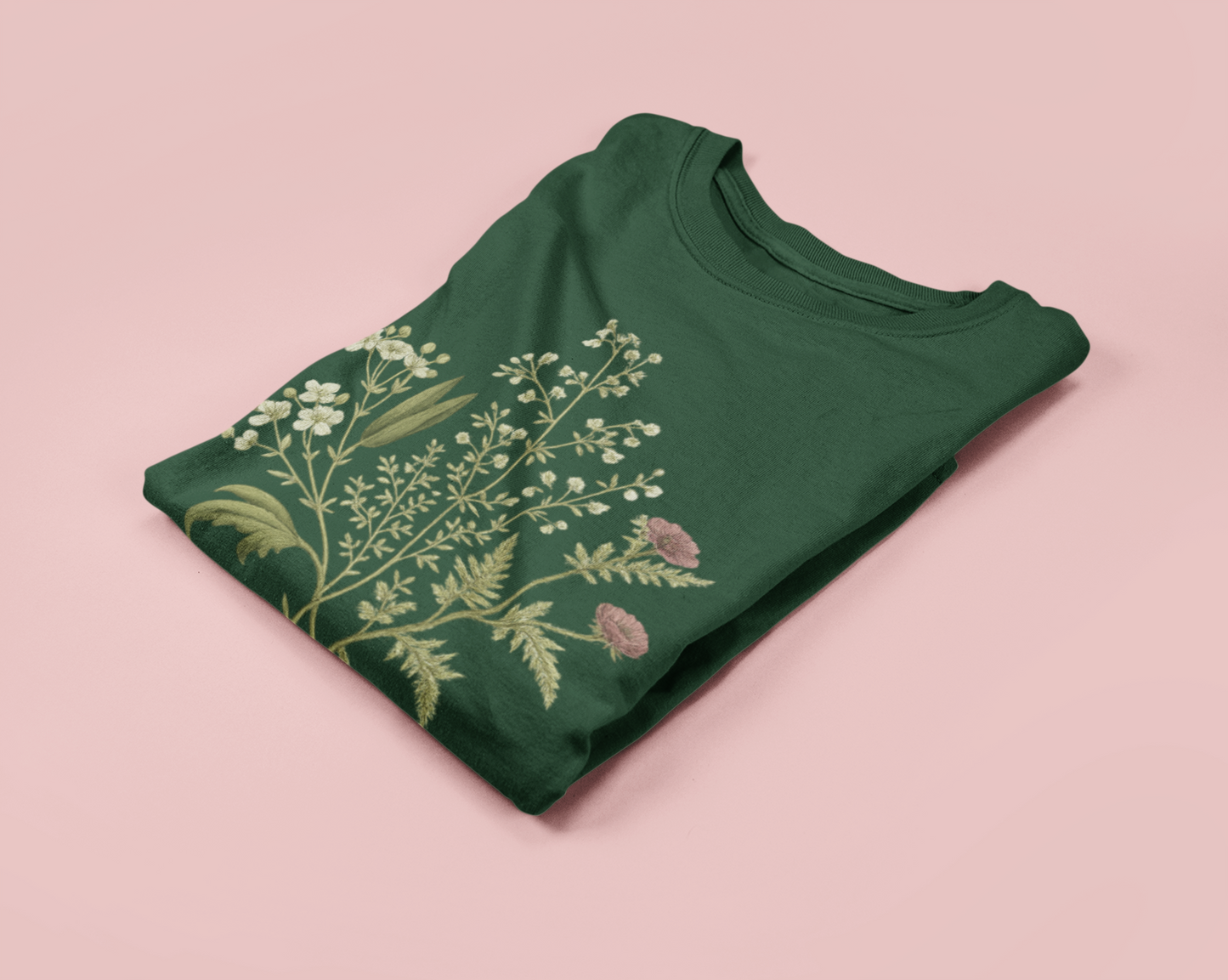 Wildflower Bliss Tee | Women tee Olive Green