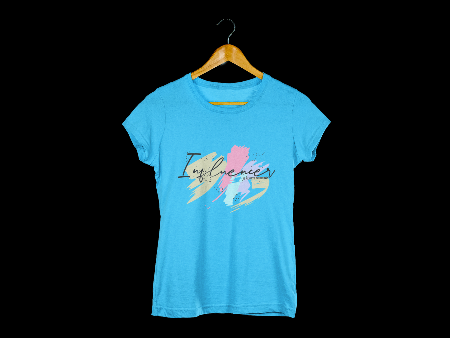 Influencer Graphic T-Shirt | blue
