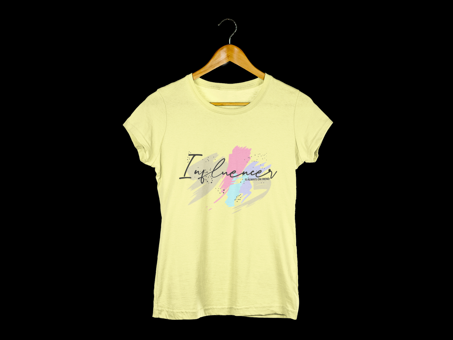 Influencer Graphic T-Shirt | lemon | yellow
