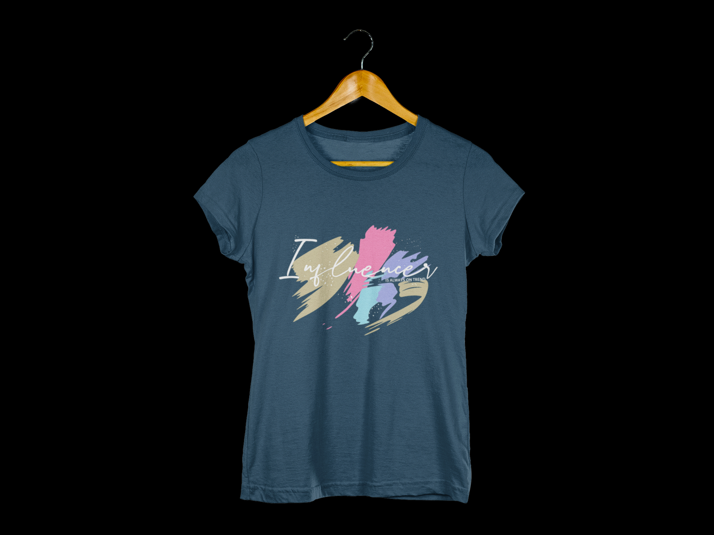 Influencer Graphic T-Shirt | Navy