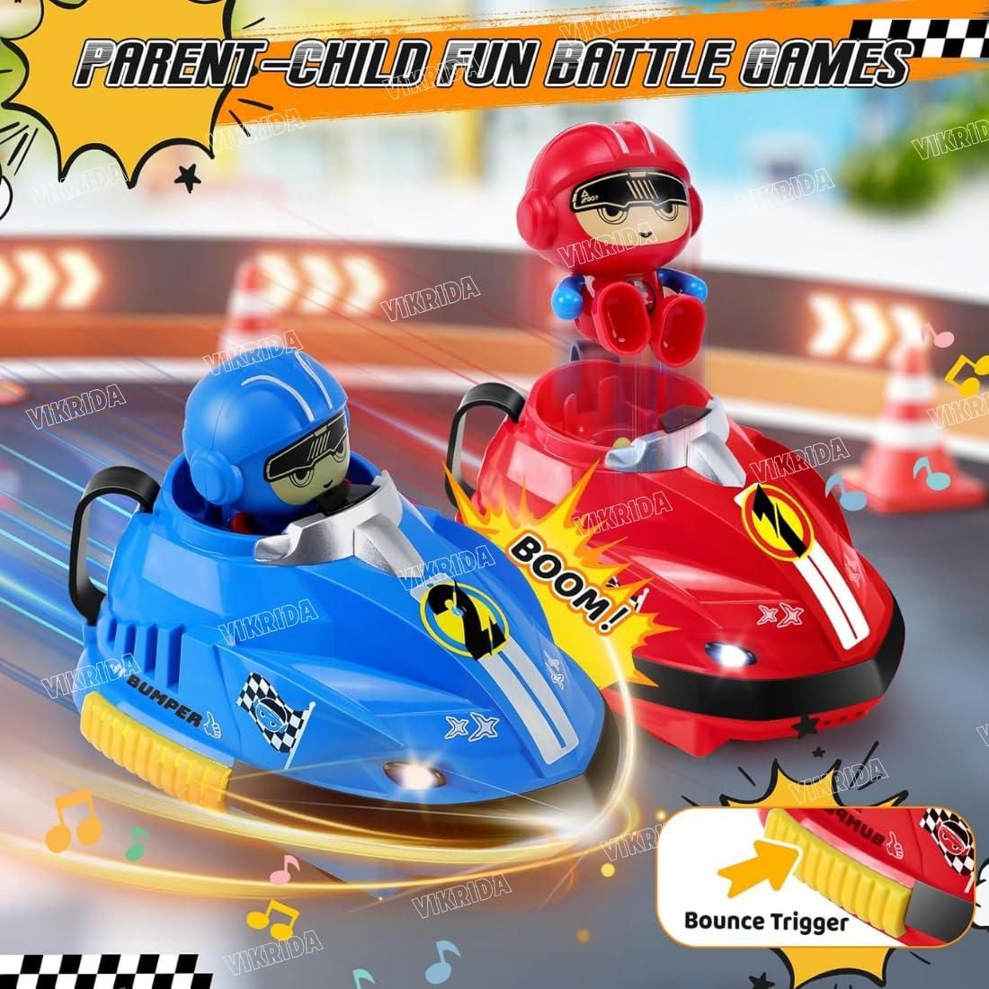 Set of 2 RC Bumper Cars with Ejecting Robots – Ultimate Remote Control Battle Toy