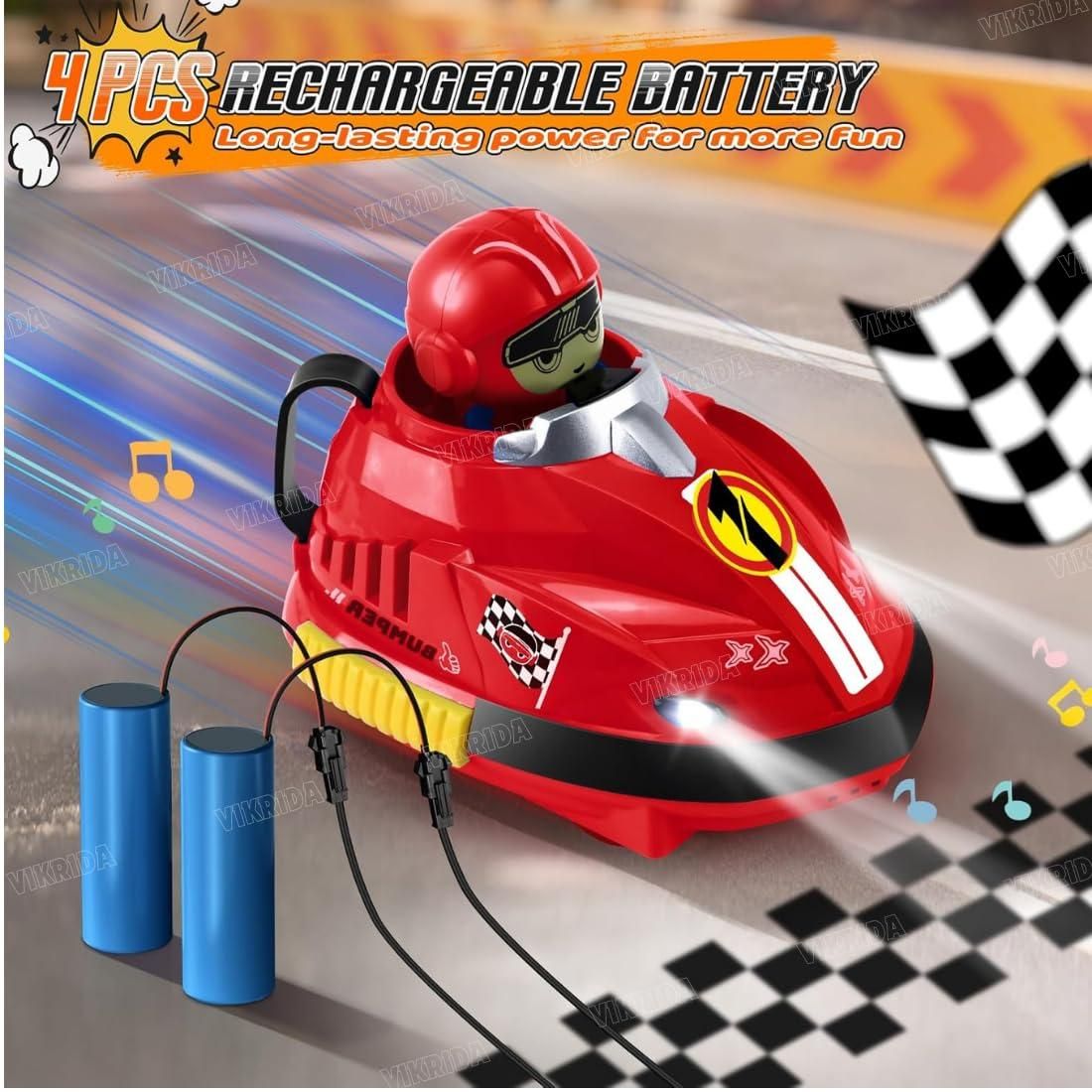 Set of 2 RC Bumper Cars with Ejecting Robots – Ultimate Remote Control Battle Toy