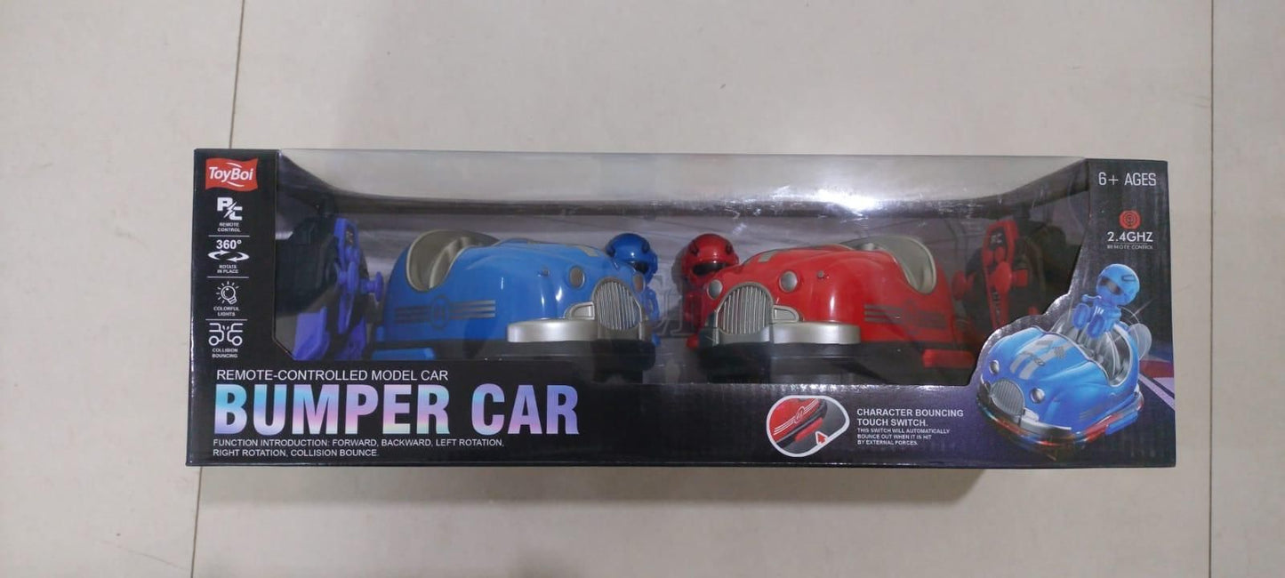 Set of 2 RC Bumper Cars with Ejecting Robots – Ultimate Remote Control Battle Toy