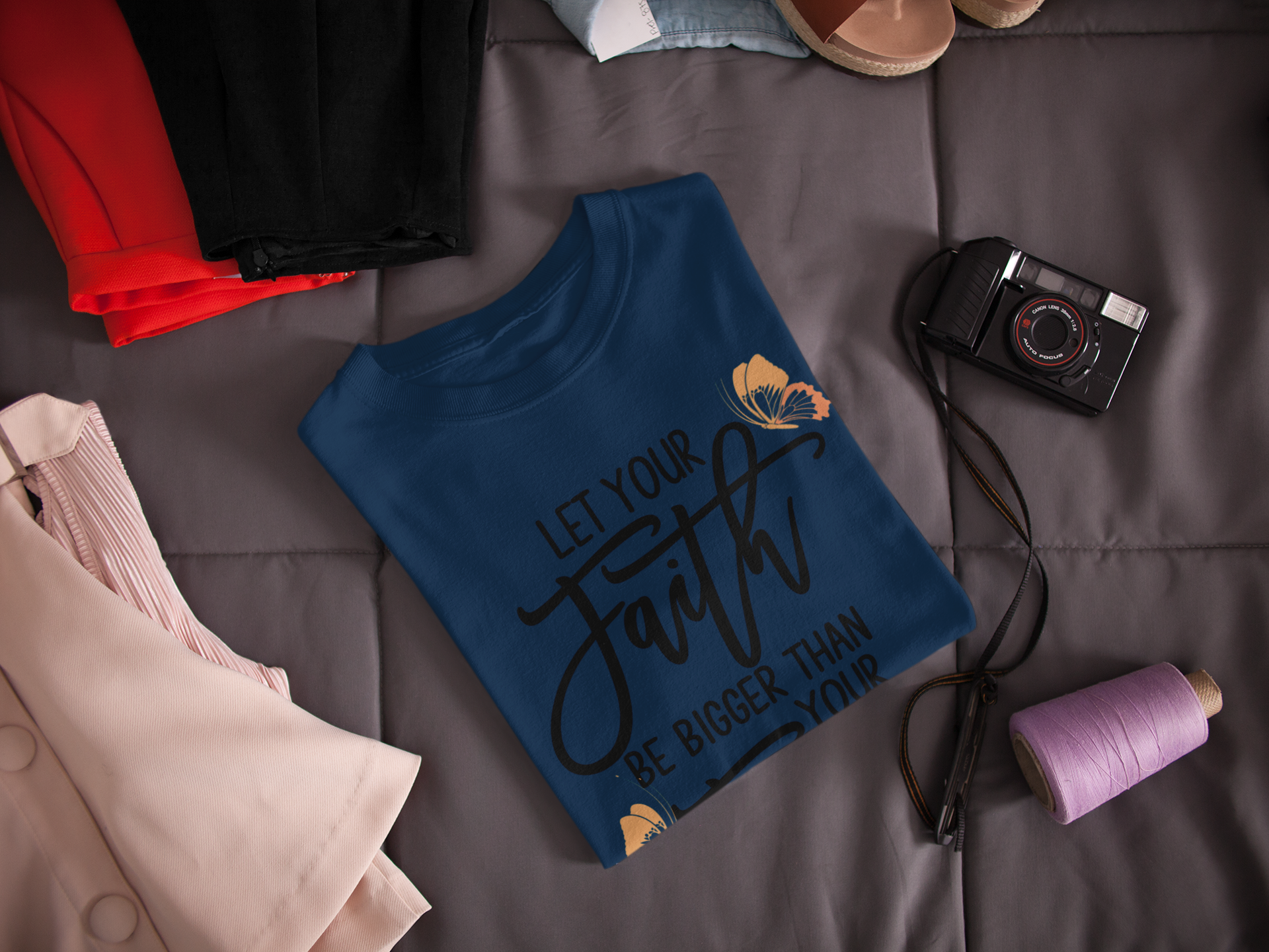 Faith Tshirt | women| Navy