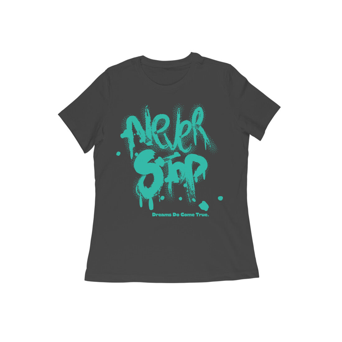 t shirts for women - Front black