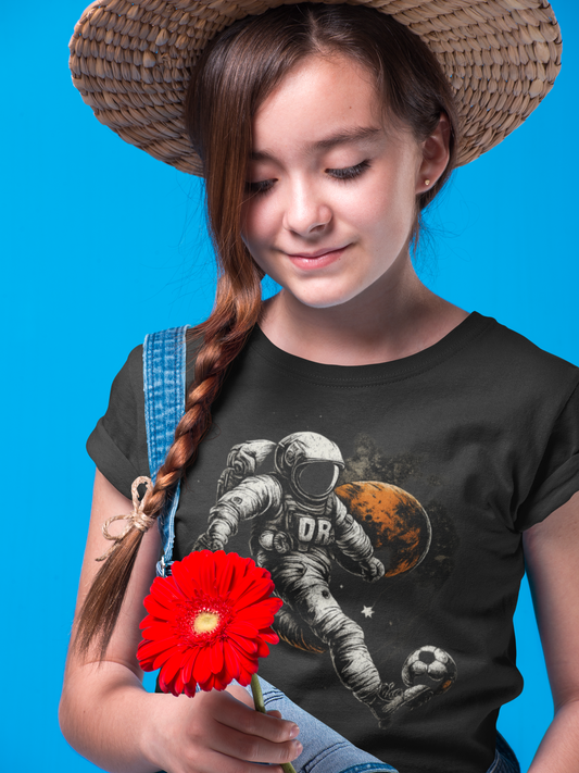 Astronaut Soccer Adventure Kids T-Shirt
