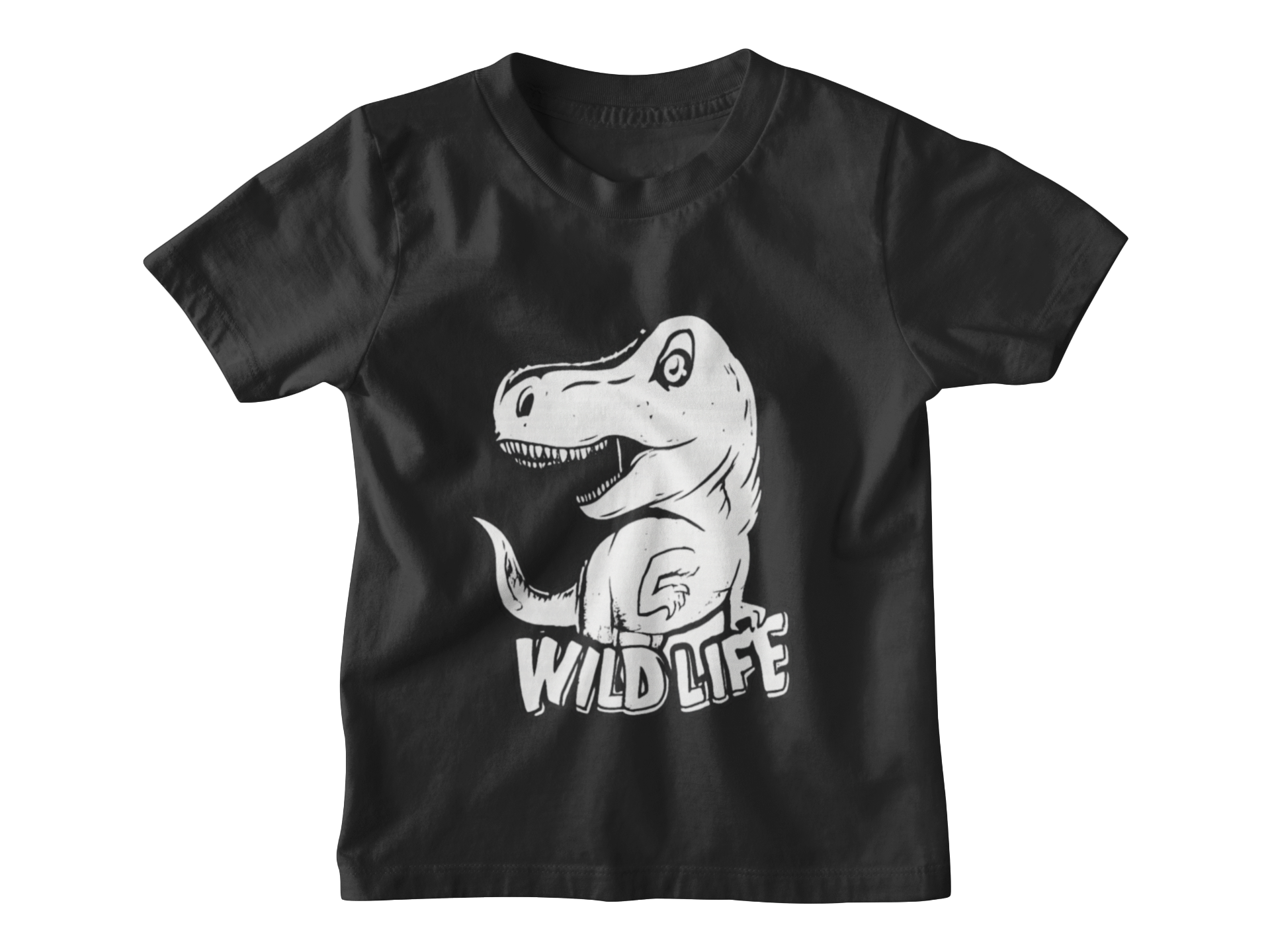 Cute Dinosaur T-Shirt - Black