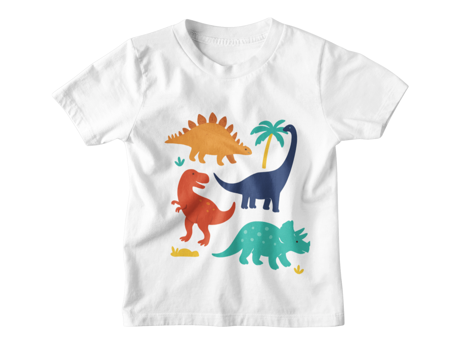 Kids Dinosaur T-Shirt | White