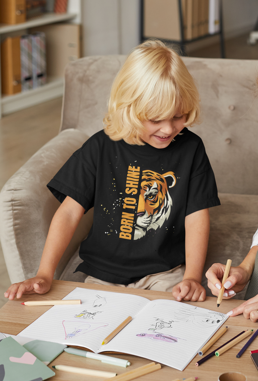 Custom Tiger T-Shirt – Born to Shine