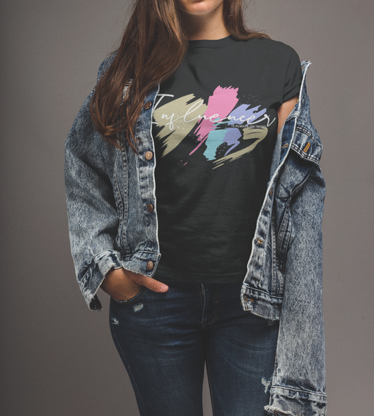 Influencer Graphic T-Shirt-black